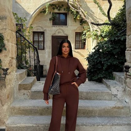 Brown Tracksuit Set